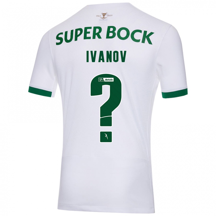 Hombre Camiseta David Ivanov #0 Blanco Verde 2ª Equipación 2024/25 La Camisa México