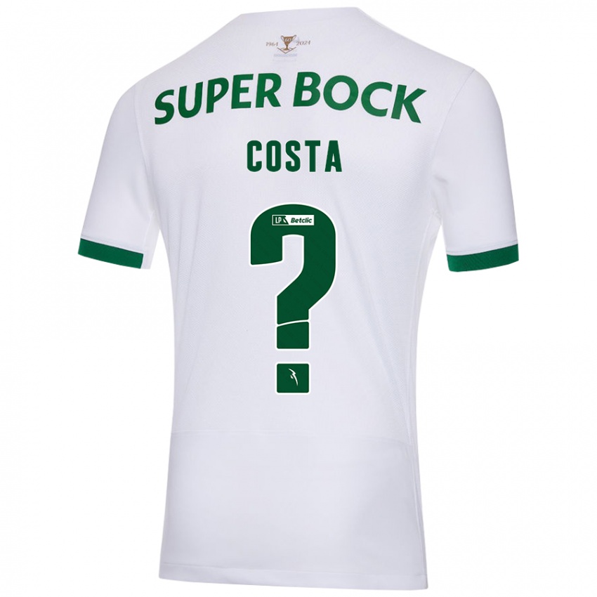 Hombre Camiseta Daniel Costa #0 Blanco Verde 2ª Equipación 2024/25 La Camisa México