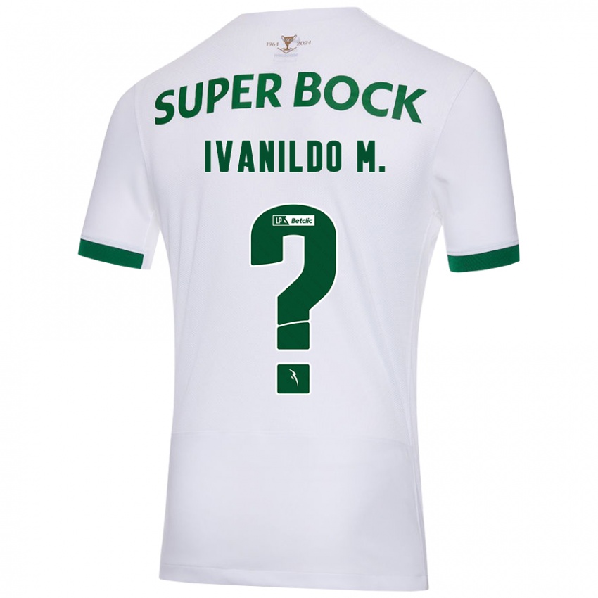 Hombre Camiseta Ivanildo Mendes #0 Blanco Verde 2ª Equipación 2024/25 La Camisa México