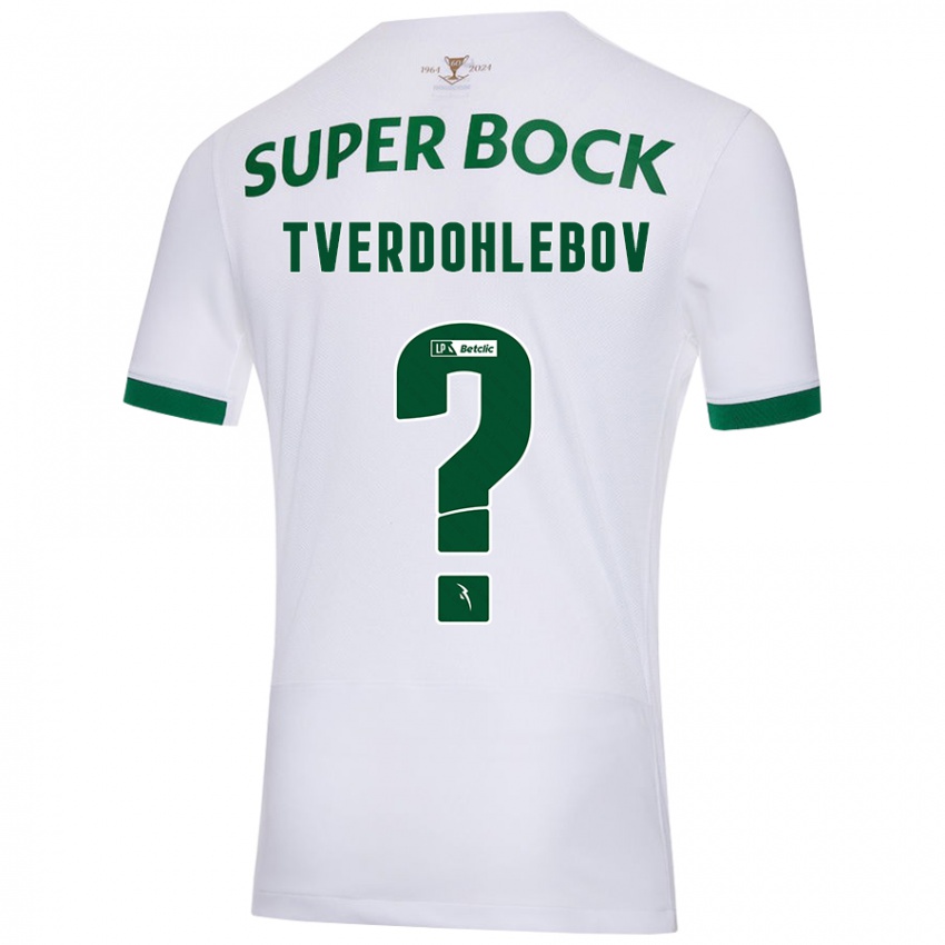 Hombre Camiseta Alex Tverdohlebov #0 Blanco Verde 2ª Equipación 2024/25 La Camisa México