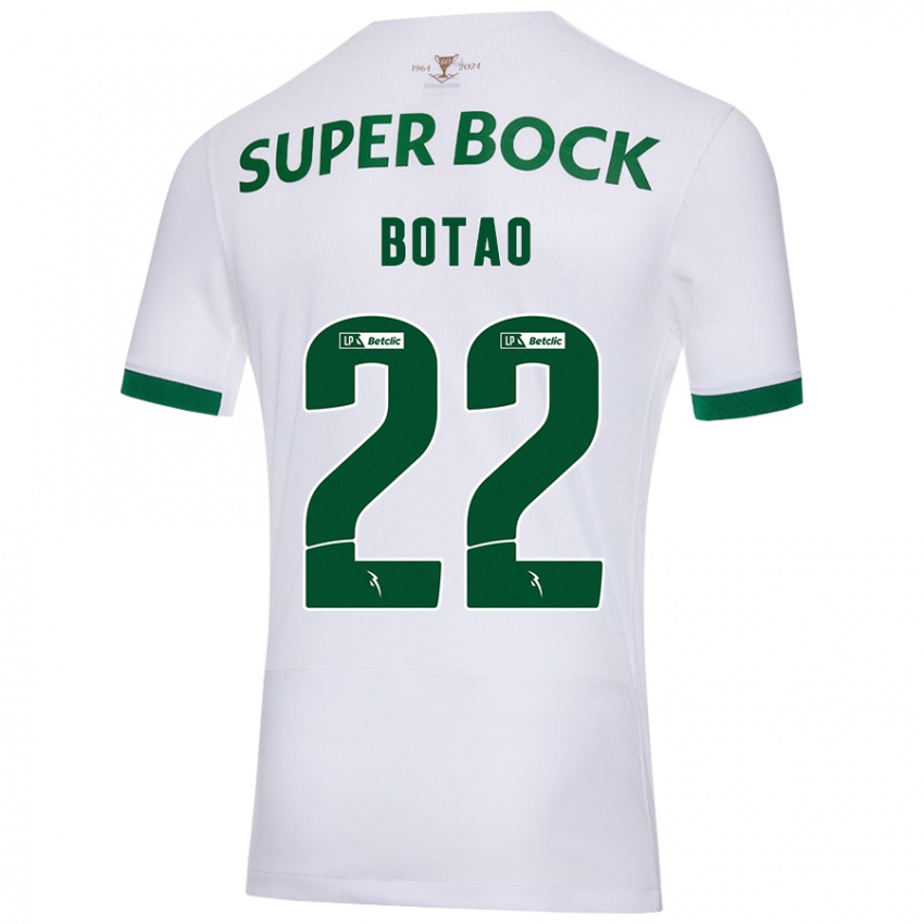 Hombre Camiseta Martim Botão #22 Blanco Verde 2ª Equipación 2024/25 La Camisa México