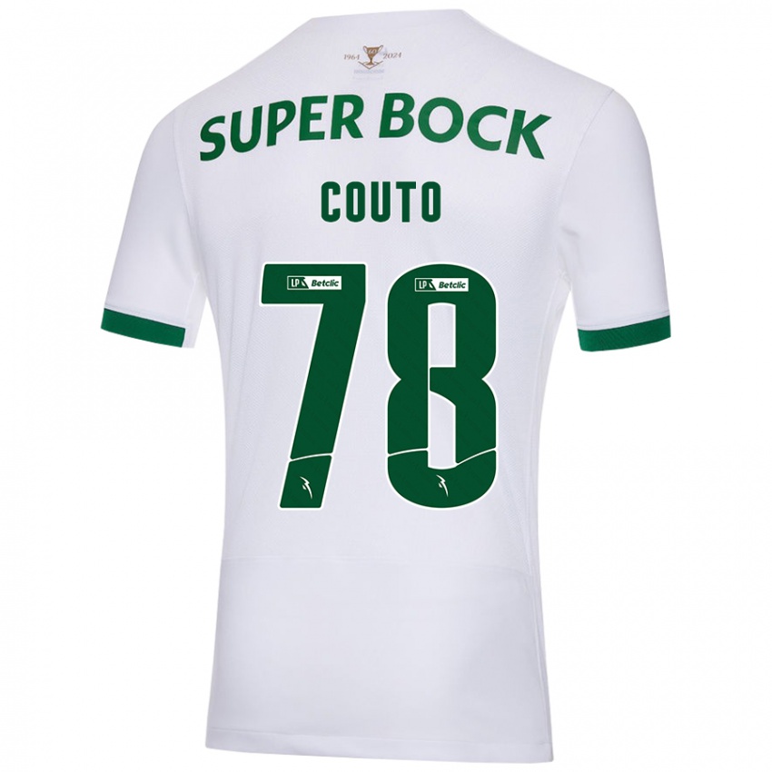 Hombre Camiseta Mauro Couto #78 Blanco Verde 2ª Equipación 2024/25 La Camisa México