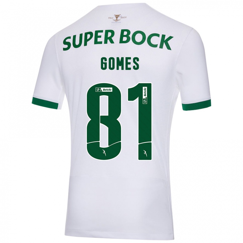 Hombre Camiseta Salvador Gomes #81 Blanco Verde 2ª Equipación 2024/25 La Camisa México