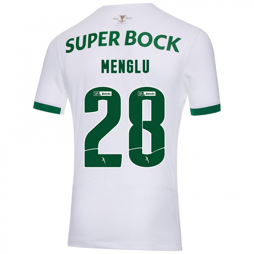 Hombre Camiseta Shen Menglu #28 Blanco Verde 2ª Equipación 2024/25 La Camisa México