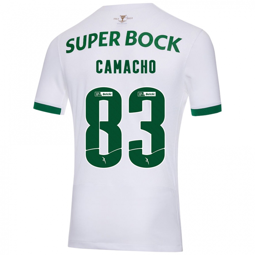 Hombre Camiseta Rafael Camacho #83 Blanco Verde 2ª Equipación 2024/25 La Camisa México