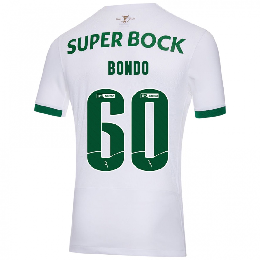 Hombre Camiseta Pedro Bondo #60 Blanco Verde 2ª Equipación 2024/25 La Camisa México