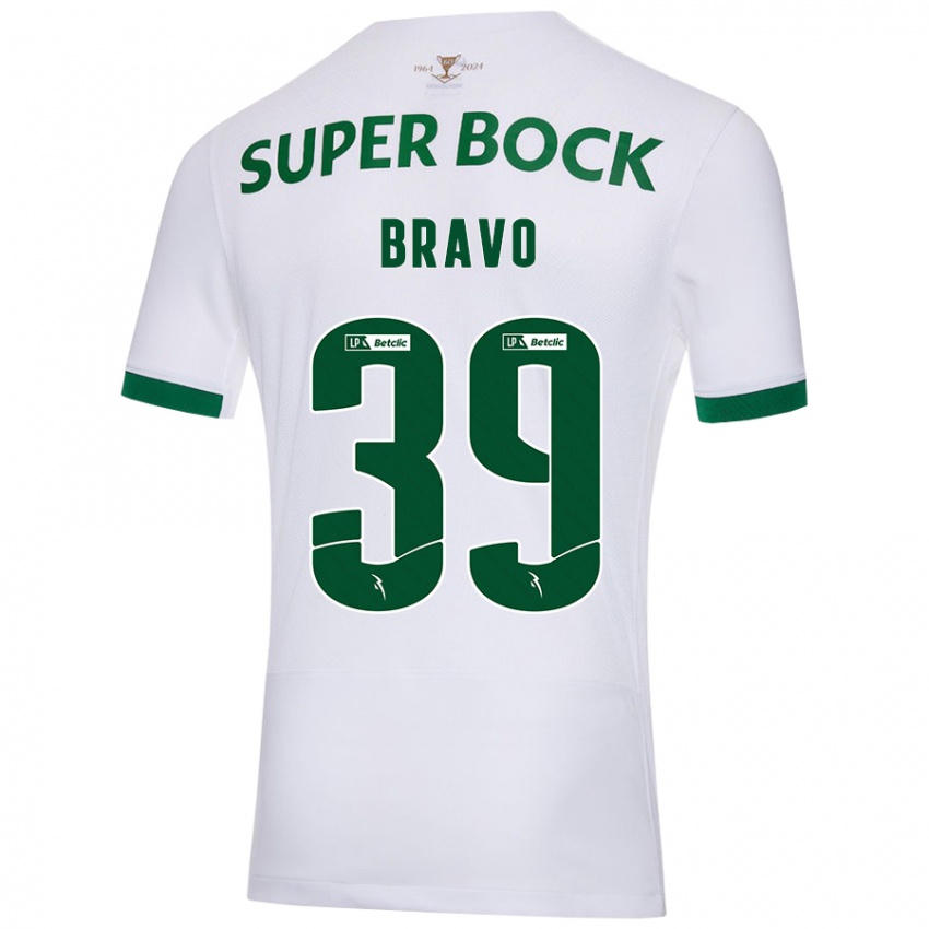 Hombre Camiseta Bravo #39 Blanco Verde 2ª Equipación 2024/25 La Camisa México