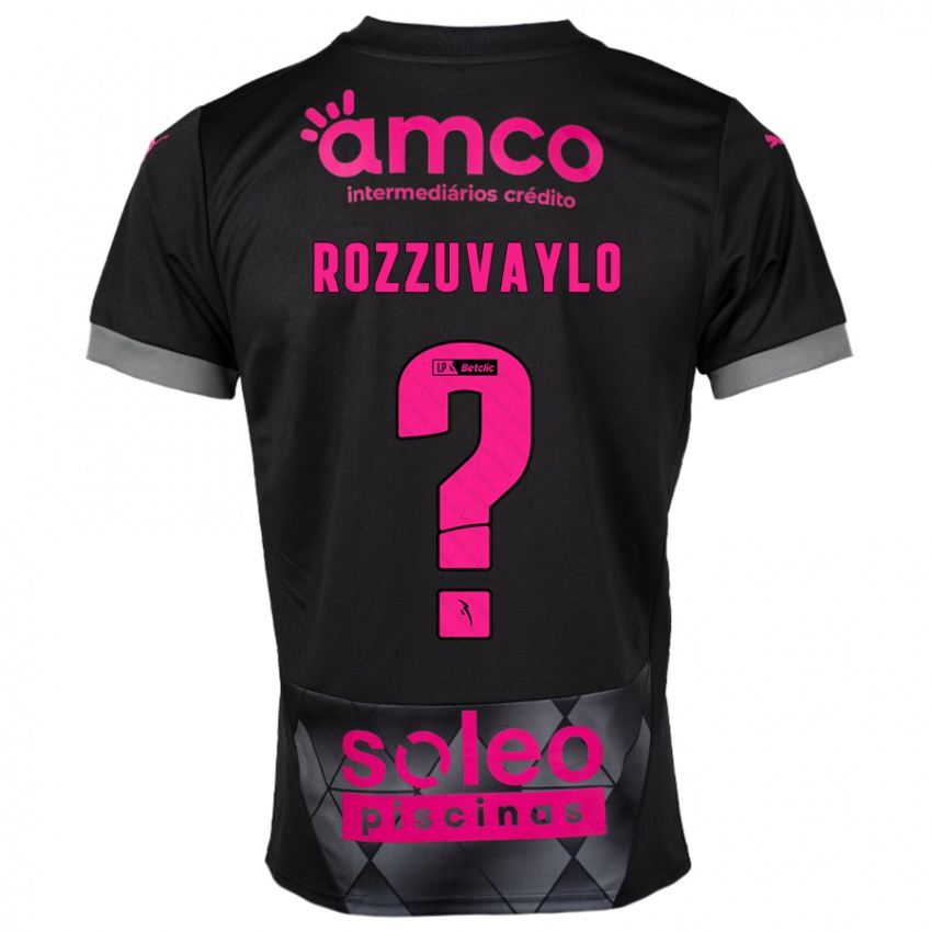 Hombre Camiseta Dani Rozzuvaylo #0 Negro Rosa 2ª Equipación 2024/25 La Camisa México