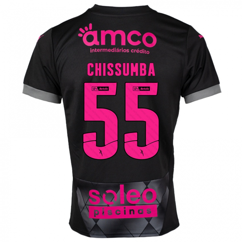 Hombre Camiseta Chissumba #55 Negro Rosa 2ª Equipación 2024/25 La Camisa México