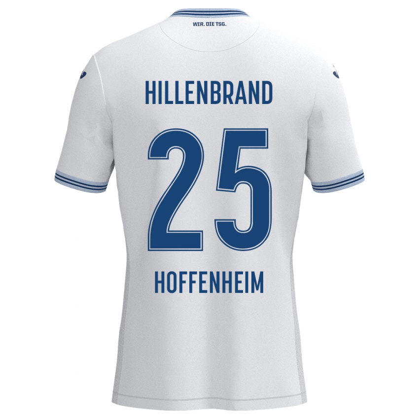 Hombre Camiseta Jack Hillenbrand #25 Blanco Azul 2ª Equipación 2024/25 La Camisa México