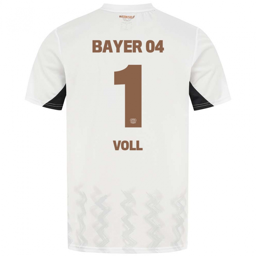 Hombre Camiseta Charlotte Voll #1 Blanco Negro 2ª Equipación 2024/25 La Camisa México