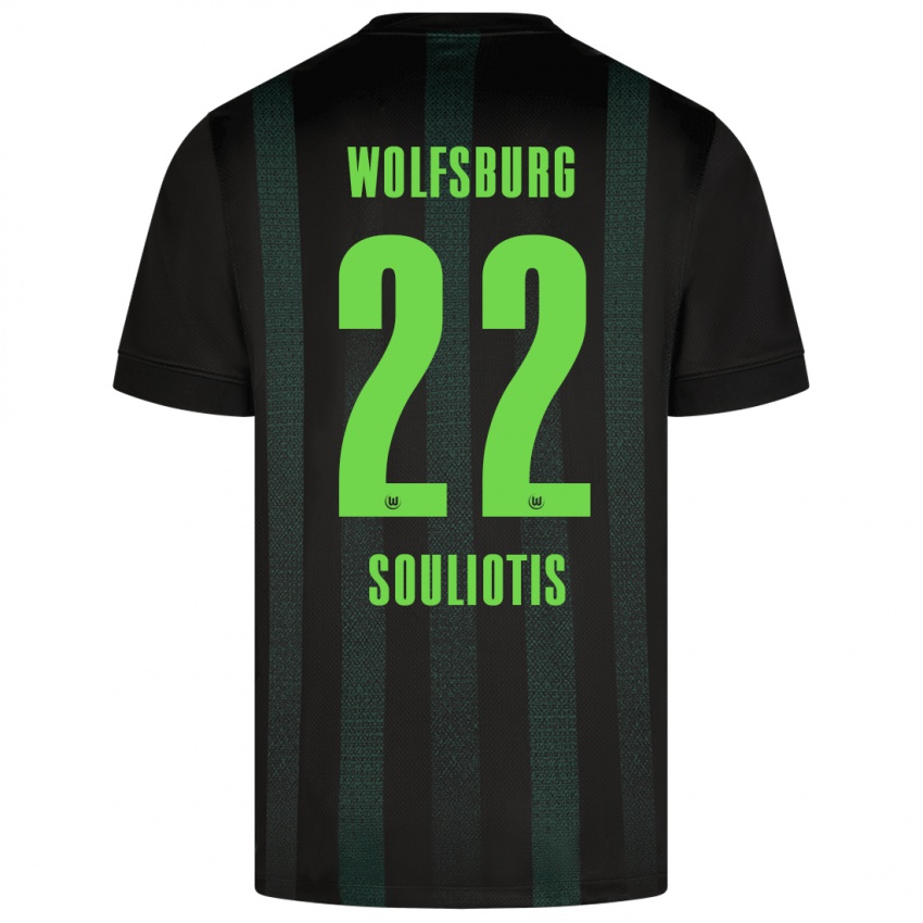 Hombre Camiseta Spyridon Souliotis #22 Verde Oscuro 2ª Equipación 2024/25 La Camisa México