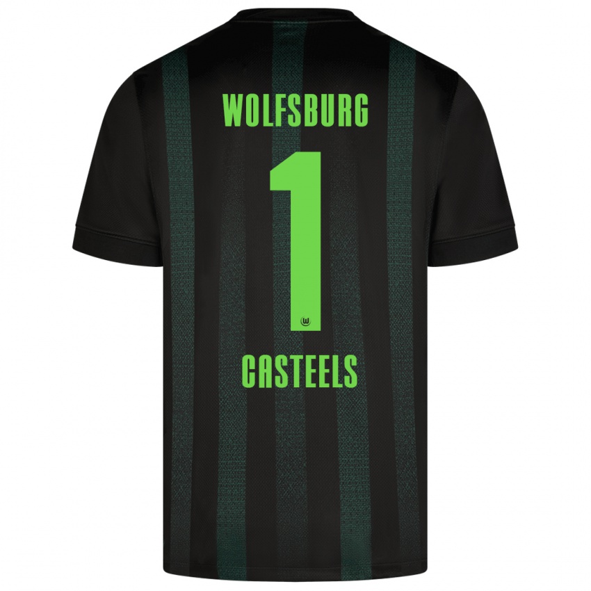 Hombre Camiseta Koen Casteels #1 Verde Oscuro 2ª Equipación 2024/25 La Camisa México