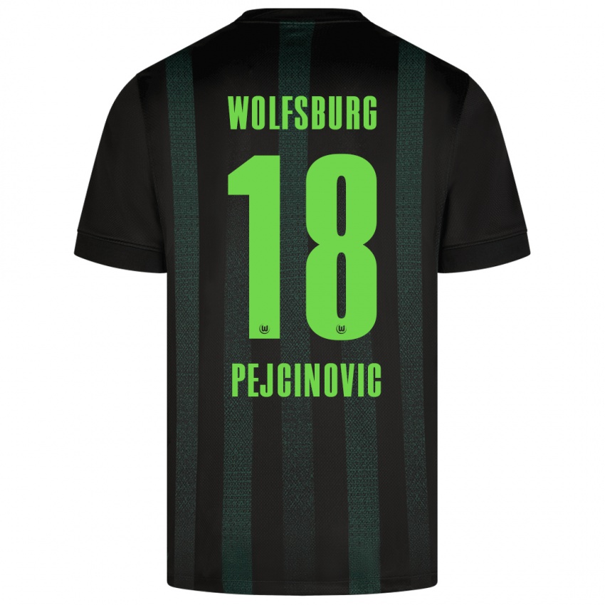 Hombre Camiseta Dzenan Pejcinovic #18 Verde Oscuro 2ª Equipación 2024/25 La Camisa México