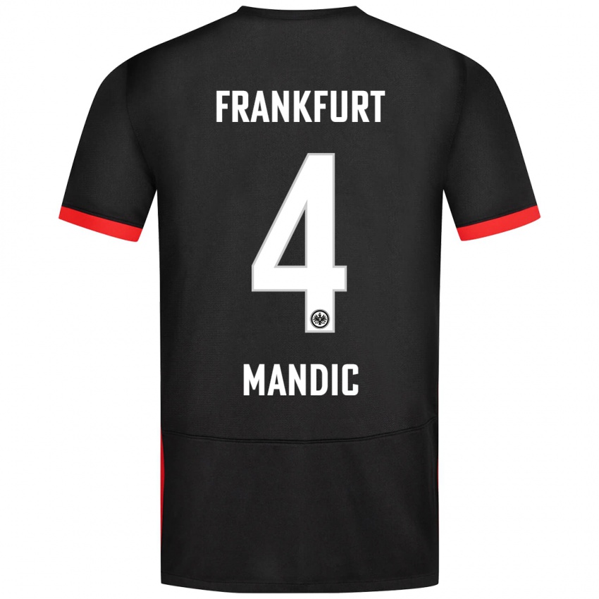 Hombre Camiseta Kristian Mandic #4 Negro 2ª Equipación 2024/25 La Camisa México