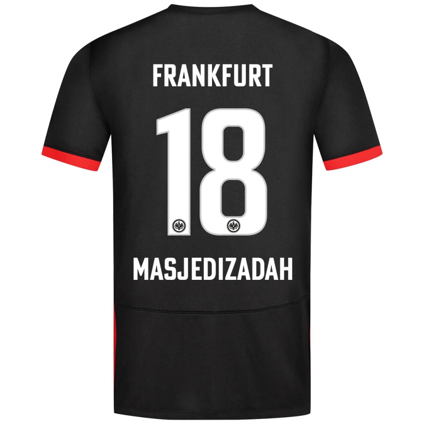 Hombre Camiseta Abolfazl Masjedizadah #18 Negro 2ª Equipación 2024/25 La Camisa México