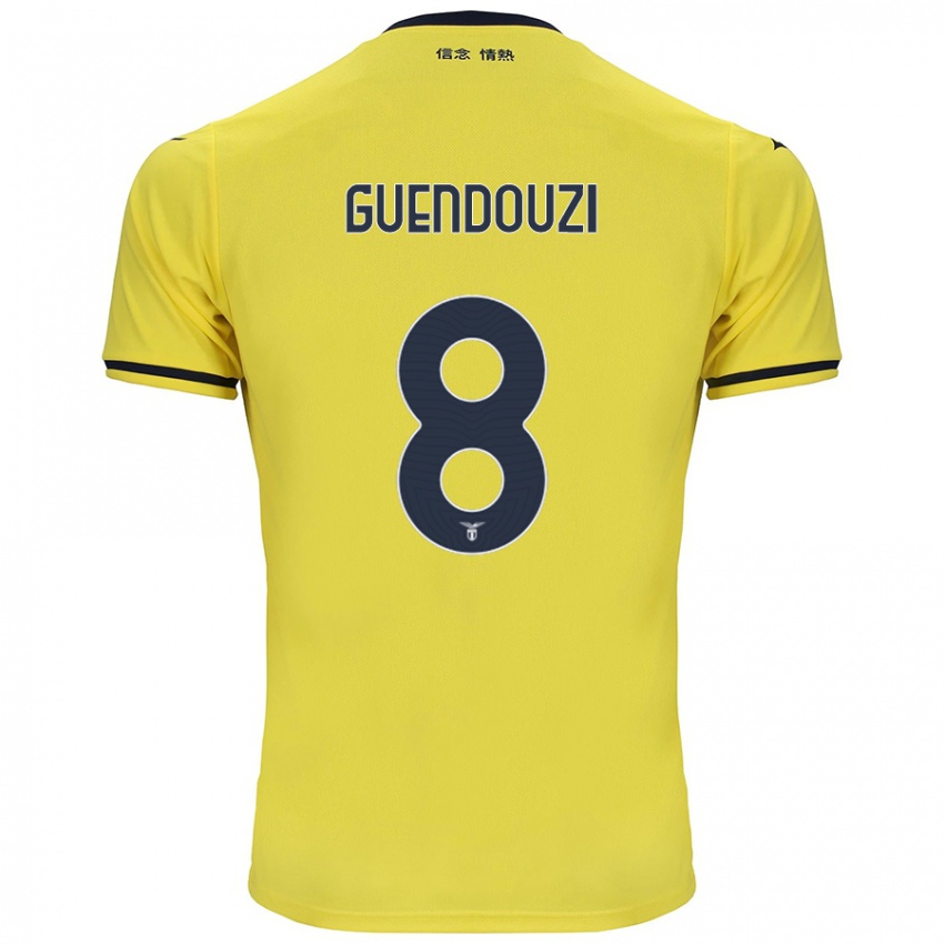 Hombre Camiseta Matteo Guendouzi #8 Amarillo 2ª Equipación 2024/25 La Camisa México