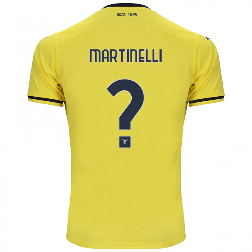 Hombre Camiseta Leonardo Martinelli #0 Amarillo 2ª Equipación 2024/25 La Camisa México