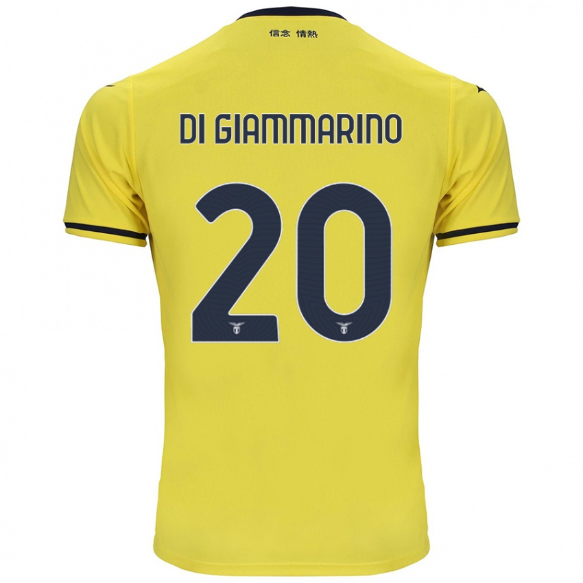 Hombre Camiseta Virginia Di Giammarino #20 Amarillo 2ª Equipación 2024/25 La Camisa México