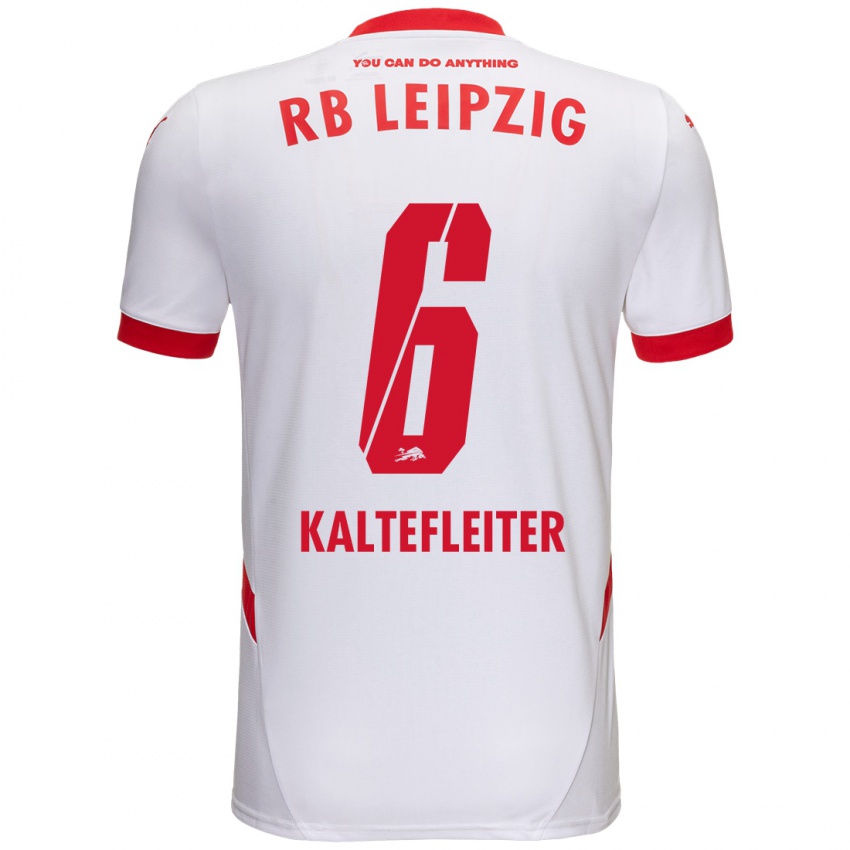 Mujer Camiseta Benno Kaltefleiter #6 Blanco Rojo 1ª Equipación 2024/25 La Camisa México