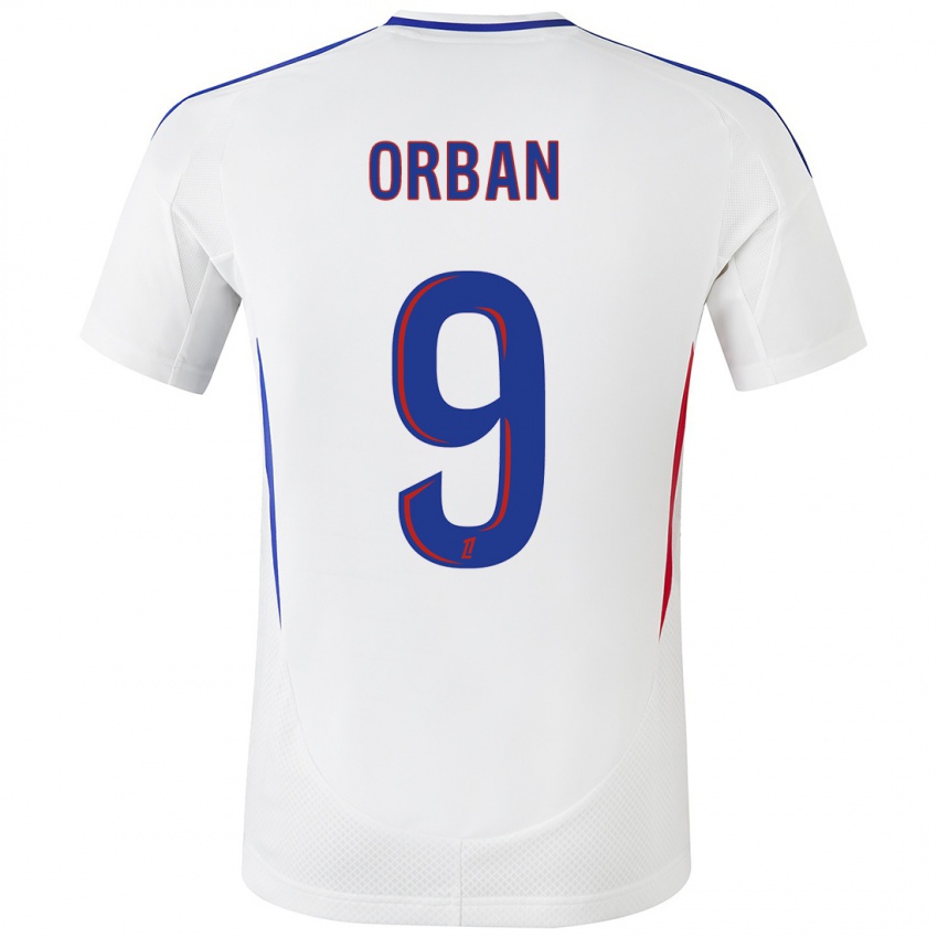 Mujer Camiseta Gift Orban #9 Blanco Azul 1ª Equipación 2024/25 La Camisa México