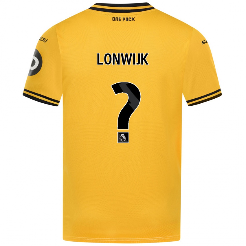 Mujer Camiseta Nigel Lonwijk #0 Amarillo 1ª Equipación 2024/25 La Camisa México