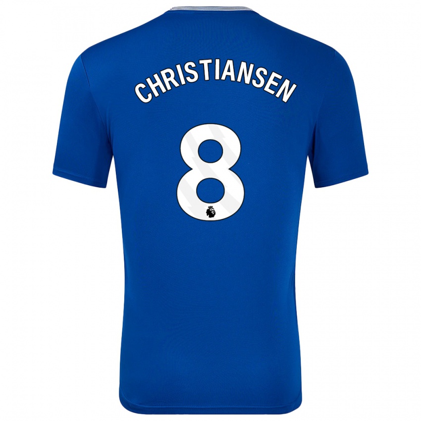 Mujer Camiseta Izzy Christiansen #8 Azul Con 1ª Equipación 2024/25 La Camisa México