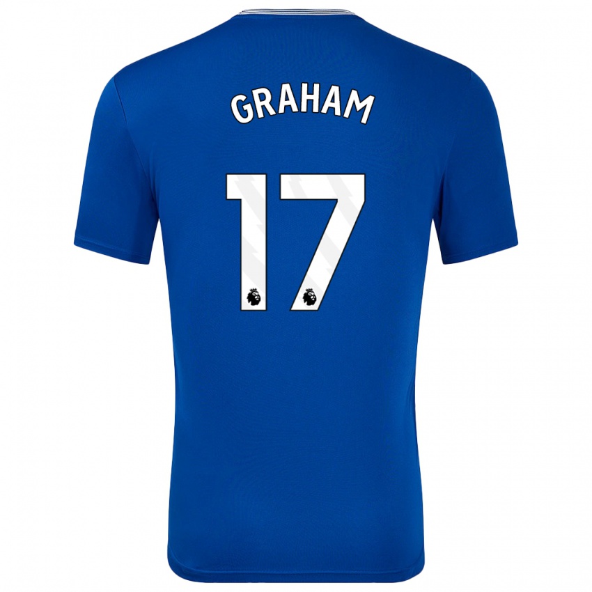 Mujer Camiseta Lucy Graham #17 Azul Con 1ª Equipación 2024/25 La Camisa México