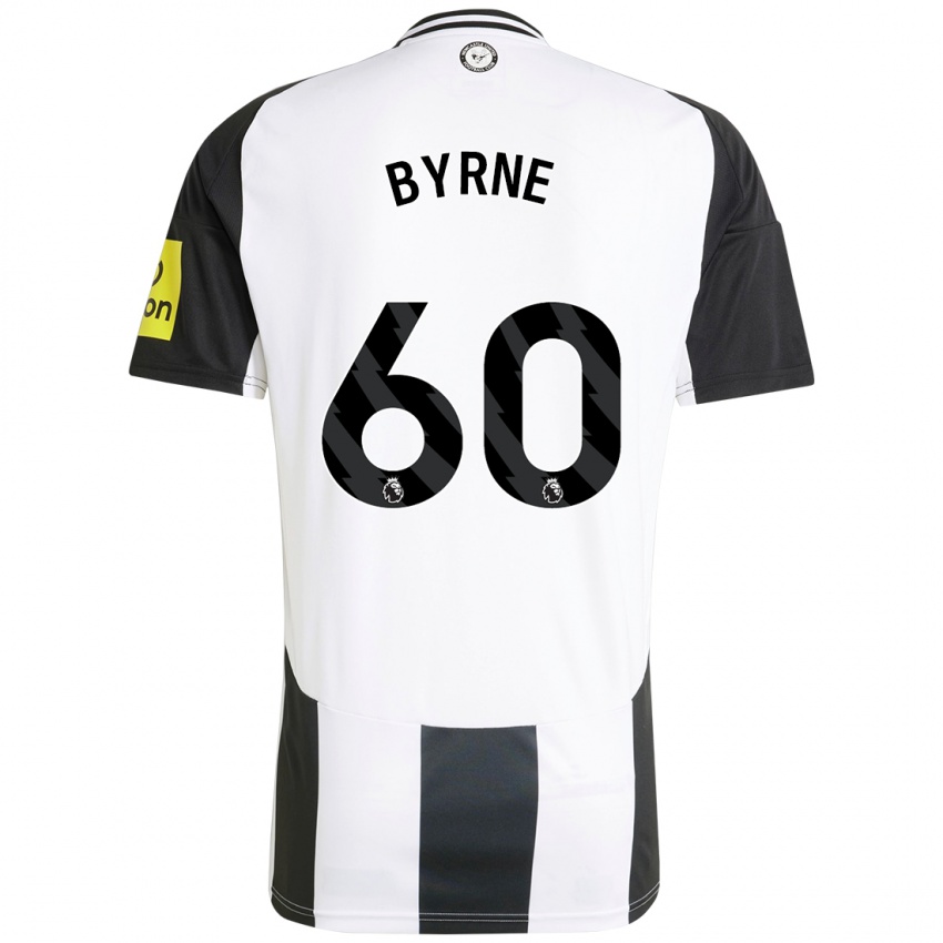 Mujer Camiseta Reece Byrne #60 Blanco Negro 1ª Equipación 2024/25 La Camisa México