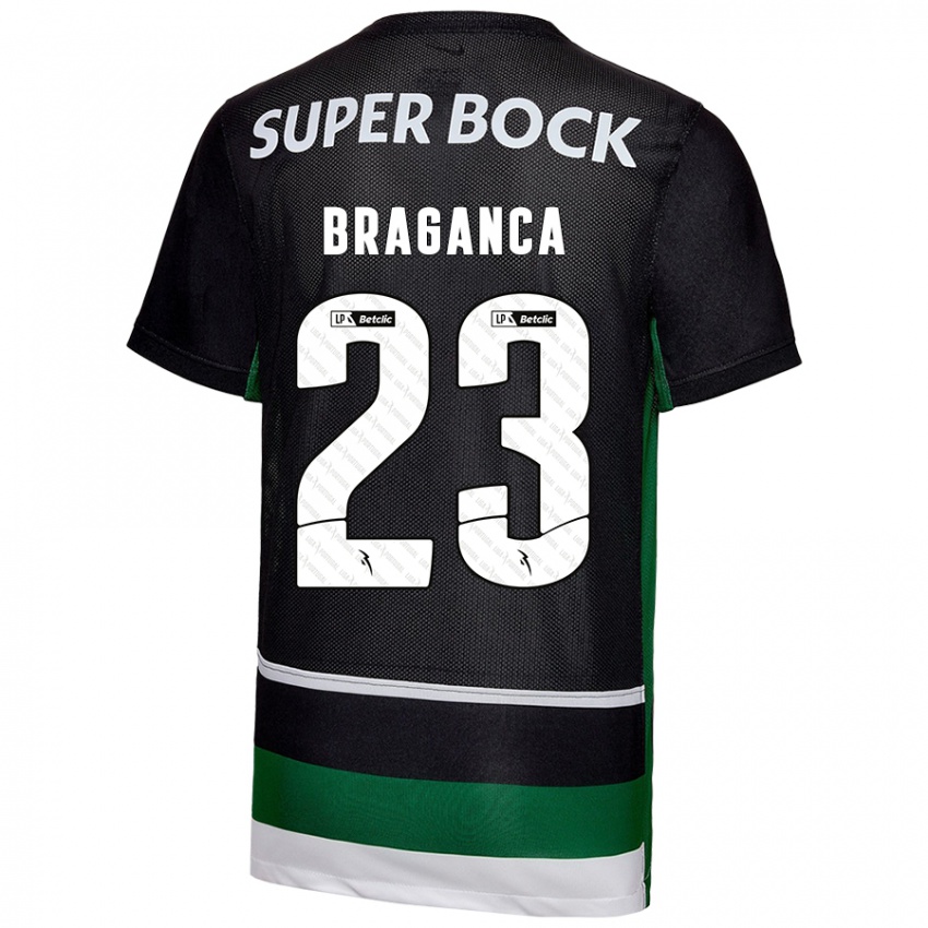 Mujer Camiseta Daniel Braganca #23 Negro Blanco Verde 1ª Equipación 2024/25 La Camisa México