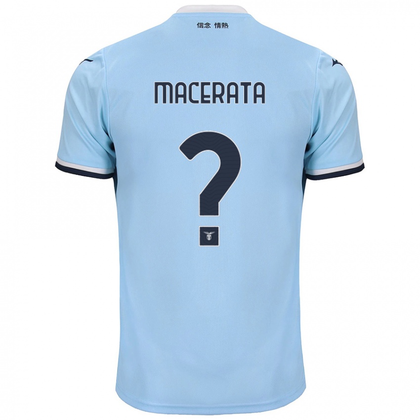 Mujer Camiseta Francesco Macerata #0 Azul 1ª Equipación 2024/25 La Camisa México