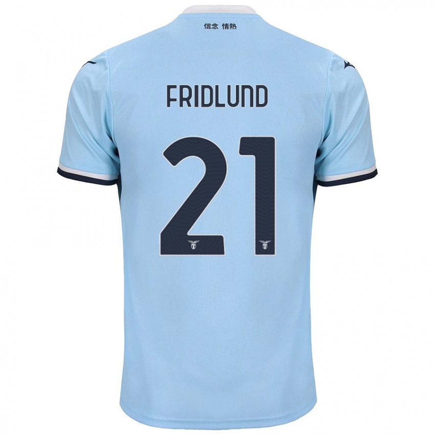 Mujer Camiseta Johanne Fridlund #21 Azul 1ª Equipación 2024/25 La Camisa México