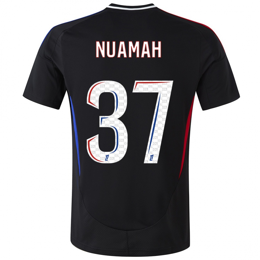 Mujer Camiseta Ernest Nuamah #37 Negro 2ª Equipación 2024/25 La Camisa México