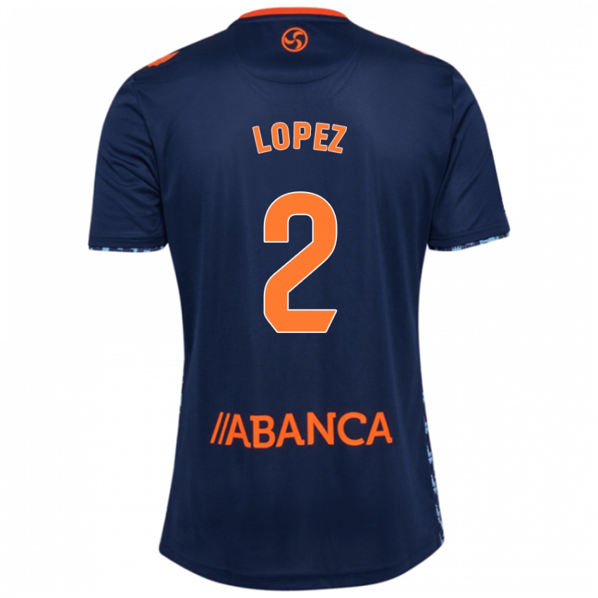 Mujer Camiseta Iván López #2 Azul Marino 2ª Equipación 2024/25 La Camisa México