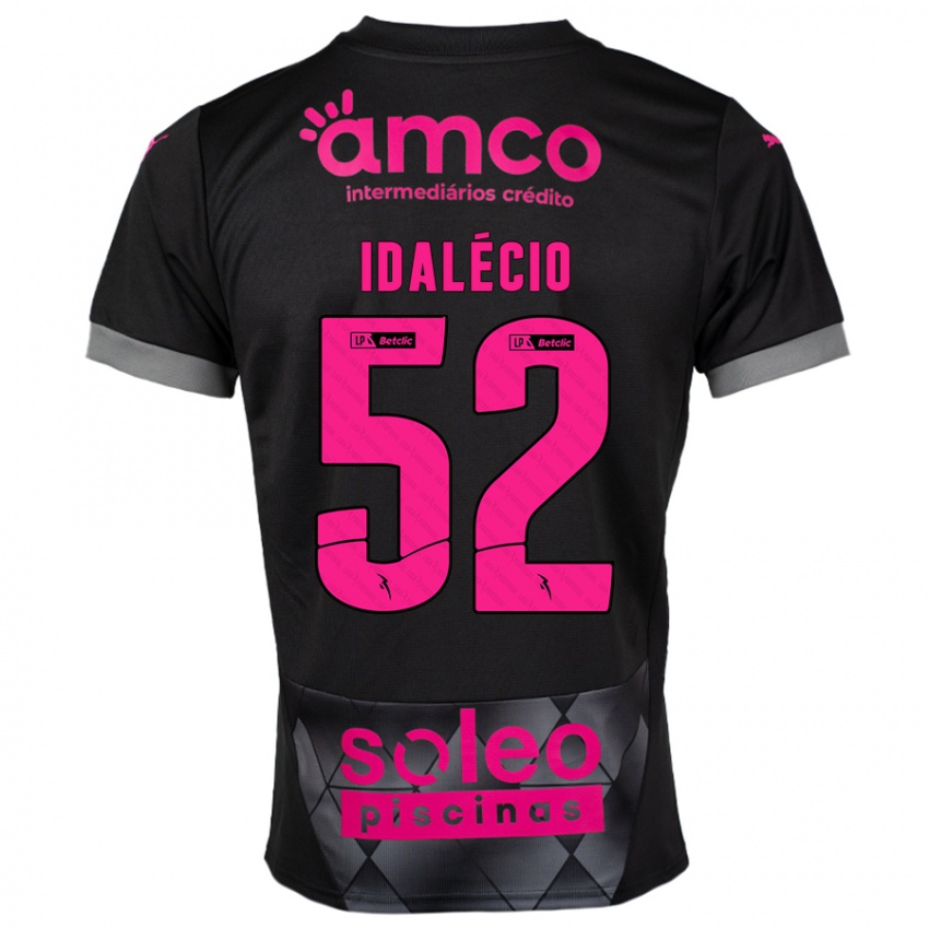 Mujer Camiseta Idalécio #52 Negro Rosa 2ª Equipación 2024/25 La Camisa México