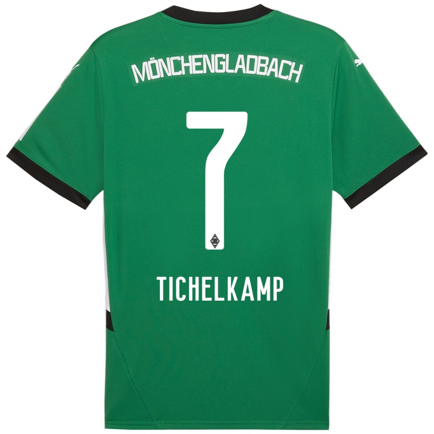 Mujer Camiseta Emily Tichelkamp #7 Verde Blanco 2ª Equipación 2024/25 La Camisa México