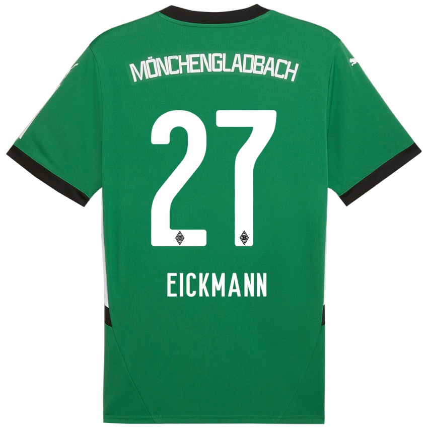 Mujer Camiseta Mia Eickmann #27 Verde Blanco 2ª Equipación 2024/25 La Camisa México