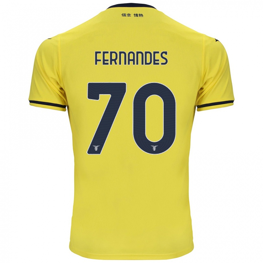 Mujer Camiseta Saná Fernandes #70 Amarillo 2ª Equipación 2024/25 La Camisa México