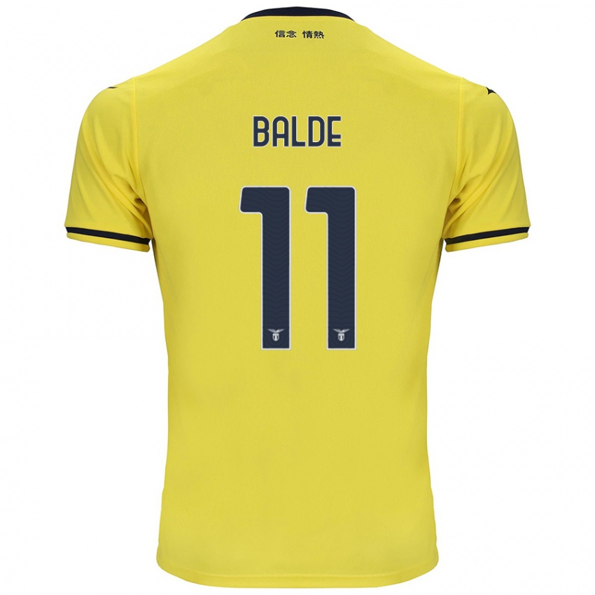 Mujer Camiseta Mahamadou Balde #11 Amarillo 2ª Equipación 2024/25 La Camisa México