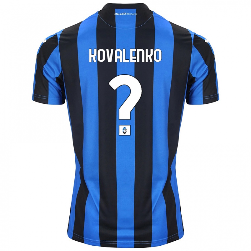 Niño Camiseta Viktor Kovalenko #0 Azul Negro 1ª Equipación 2024/25 La Camisa México