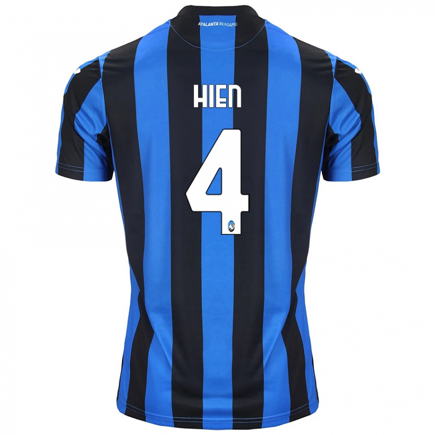 Niño Camiseta Isak Hien #4 Azul Negro 1ª Equipación 2024/25 La Camisa México