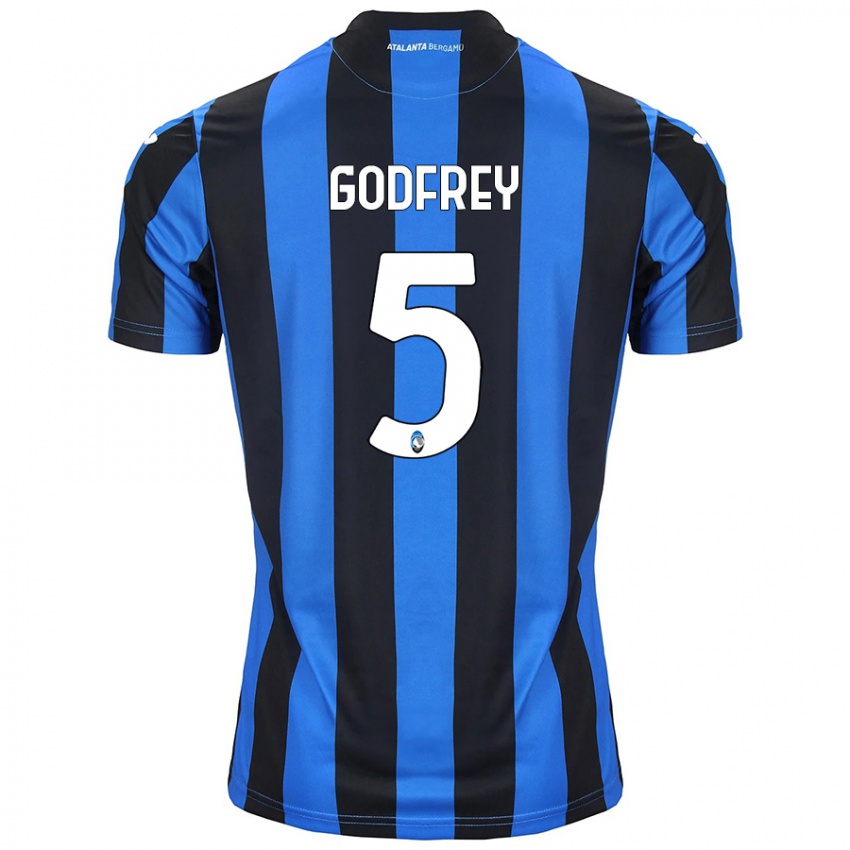 Niño Camiseta Ben Godfrey #5 Azul Negro 1ª Equipación 2024/25 La Camisa México