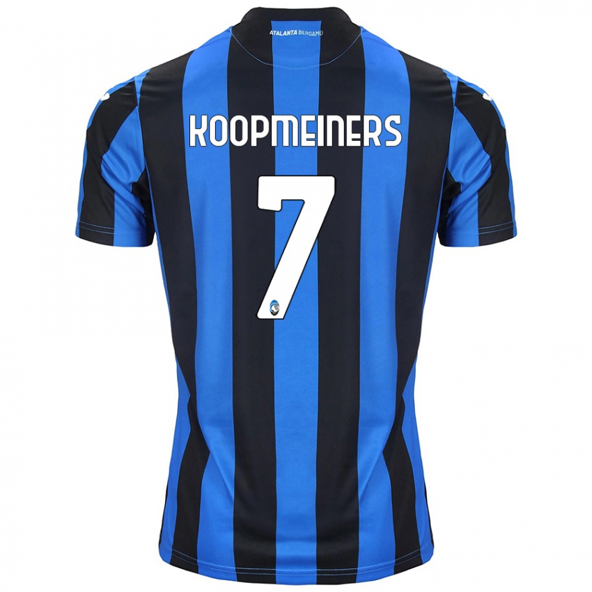 Niño Camiseta Teun Koopmeiners #7 Azul Negro 1ª Equipación 2024/25 La Camisa México