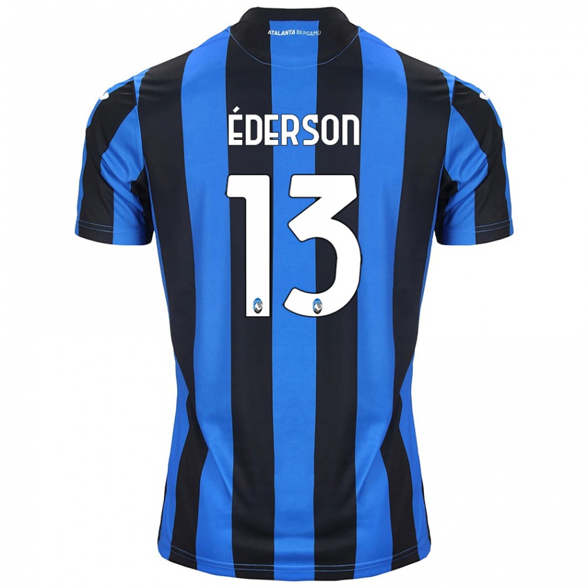 Niño Camiseta Ederson #13 Azul Negro 1ª Equipación 2024/25 La Camisa México