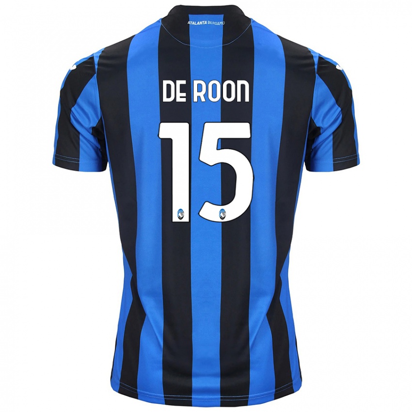 Niño Camiseta Marten De Roon #15 Azul Negro 1ª Equipación 2024/25 La Camisa México