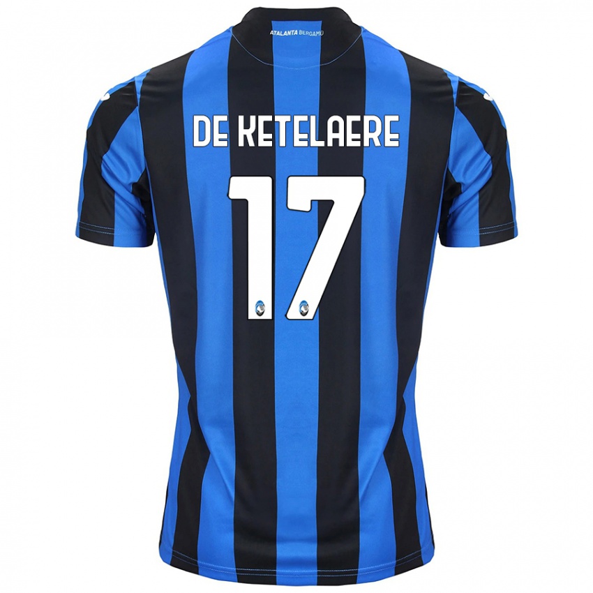 Niño Camiseta Charles De Ketelaere #17 Azul Negro 1ª Equipación 2024/25 La Camisa México