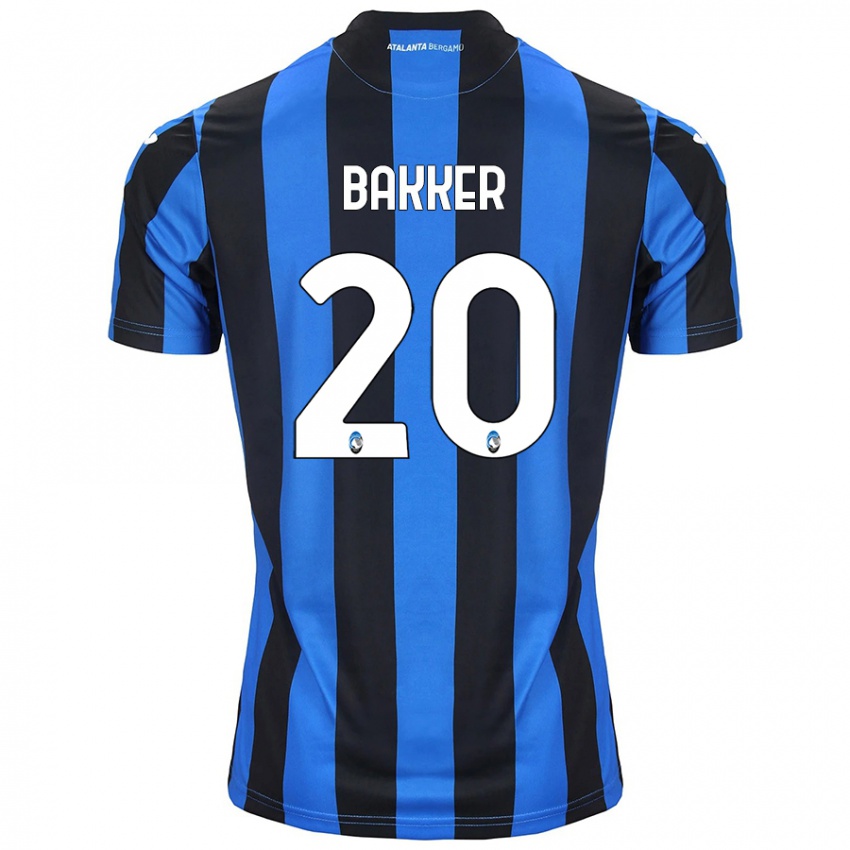 Niño Camiseta Mitchel Bakker #20 Azul Negro 1ª Equipación 2024/25 La Camisa México