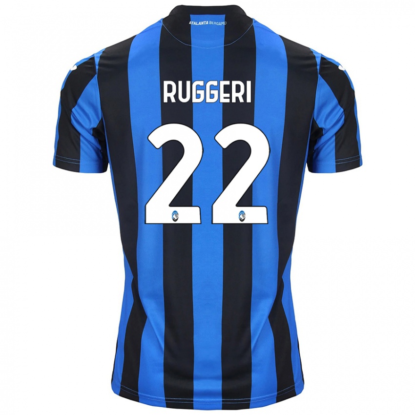 Niño Camiseta Matteo Ruggeri #22 Azul Negro 1ª Equipación 2024/25 La Camisa México