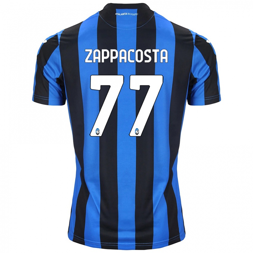 Niño Camiseta Davide Zappacosta #77 Azul Negro 1ª Equipación 2024/25 La Camisa México