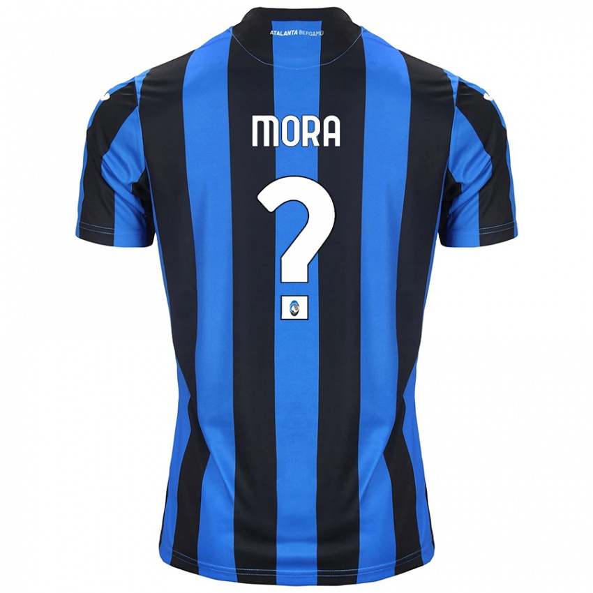 Niño Camiseta Christian Mora #0 Azul Negro 1ª Equipación 2024/25 La Camisa México